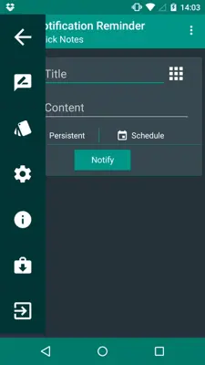 Notification Reminder android App screenshot 0